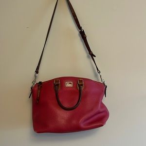 DOONEY AND BOURKE Pebbled Leather Raspberry Color Purse